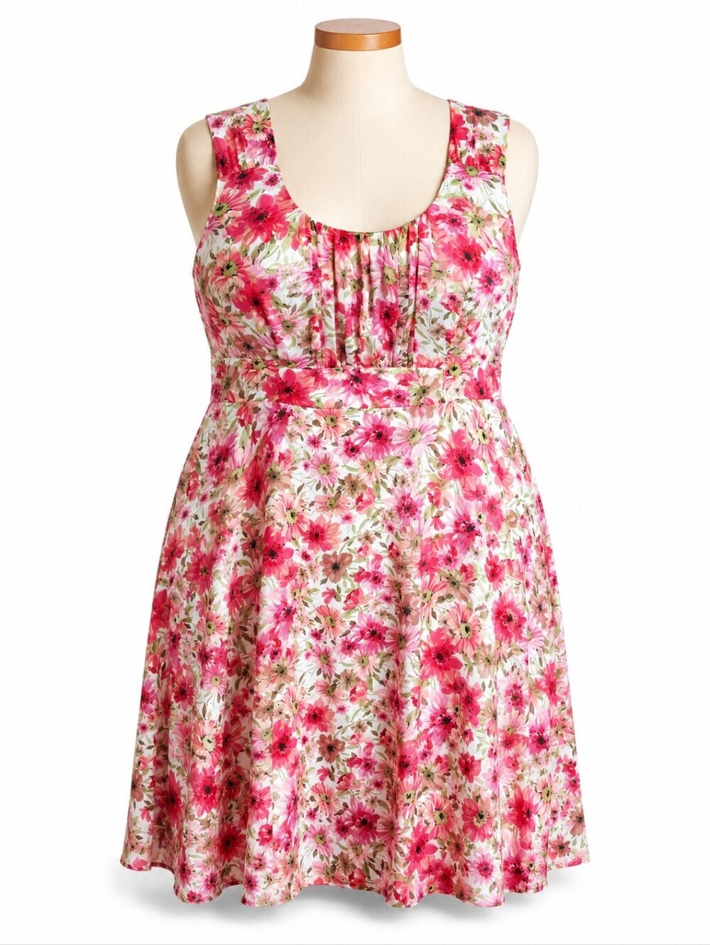 Connected Apparel Floral Chiffon Sleeveless Midi Dress 18W -Party Wedding Guest